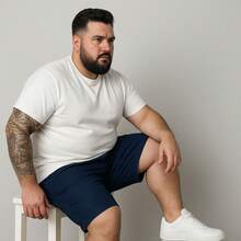 EVOLUTION PLAY Kit 2 Bermuda Shorts Twill Men's Plus Size 48 Or 58 Extra Large - Black-blue - View 6
