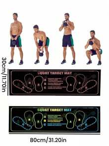 1 pieza Almohadilla de gel de sílice para sentadillas, dispositivo de entrenamiento de asistencia para principiantes, equipo de ejercicio para adelgazar los muslos y levantar el trasero, esterilla de yoga y fitness para el hogar