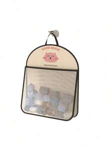 1 Stück Panda-Motiv Nylon Hängeaufbewahrung für Unterwäsche & Socken - atmungsaktiver Mesh Wand- oder Türaufhänger mit mehreren Fächern, ideal für Schlafzimmer, Badezimmer & Küche, tragbarer Kleiderschrank