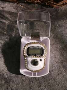 1pc-5pcs 2026 Spring Ramadan | Mini Rhinestone Finger Tally Counter, Middle Eastern Ramadan Prayer Counting Tool - Multicolor - View 4