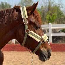 TGW RIDING High Quality Mane Tamer, Smooth Memory Fabric Abrasion-Resistant Outer Layer, Detachable Anti-Rub Fur Trim On Nose Bridge, Cheeks, And Nape, Quick Release Buckles, Available In Small, Medium, And Large Sizes - Multicolor - View 6