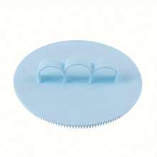 1 pieza Cepillo de baño con cerdas suaves y cabezal exfoliante de triple dedo - Herramienta de limpieza corporal para bañarse/ducharse, exfoliación suave para mejorar la suavidad de la piel - Color aleatorio - Ver 2
