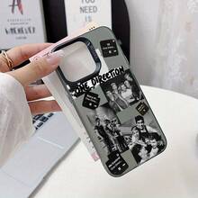 Nueva colección de fundas de teléfono de lujo y moda para modelos de 16, 16E, 15, 14, 13, 12, 11 Pro, X, XR, XSMAX, 8, y Plus, con una carcasa dura mate plateada creativa. - Negro - Ver 4