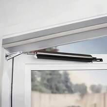Heavy Duty Door Closer With Adjustable Speed, Polished Metal Surface, Automatic Closing - Ensures Home Safety