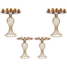 Imperial Tray Kit For Sweet Party Decoration 4 Pieces Golden Cake Stand - Vàng - Xem 6