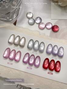 XEIJAYI 6支装 15毫升 水镜系列猫眼美甲凝胶套装 半永久美甲浸泡 UV LED 美甲沙龙 DIY 美甲沙龙凝胶美甲 - 彩色 - 查看 4