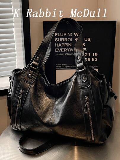 Waterproof Business Casual PU Tote Bag Multi-Pocket Design With Compartments Shoulder Bag Multifunctional Crossbody Bag Suitable For Teenage Girls,Female College Students,White-Collar Workers And Rookies,Perfect For Work,Business Commuting,Shopping,Outdoor Travel And School, Large Capacity Bag For Women, Eye-Catching Work Bags For Women, New Arrival Tote Bags For Woman