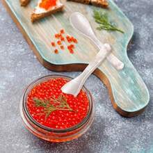 2 piezas Cucharas de caviar de 3.5 pulgadas de nácar, cucharas artesanales de concha para caviar, helado, huevos, café, sal, mermelada, servicio de restaurante - Blanco - Ver 6