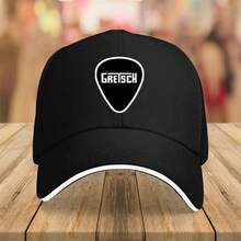 1pc Gretsch Guitar Pick Baseball Cap - Black Classic Design With White Logo, Durable Polyester, Lightweight & Stylish For Music Lovers & Streetwear, Music Lover Cap| Classic Cap Design| Comfortable Fit Cap - 藏蓝色 - 查看 10
