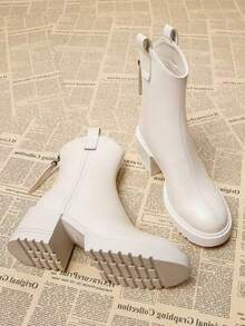 2025 Nouvelles bottes à talons compensés avec strass, style western pour le bureau, pour le printemps/automne