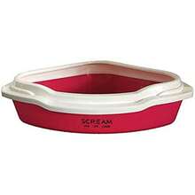 SCREAM Corner Litter Tray Loud Pink - LoudPink - View 1