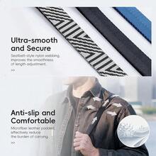 JJC DSLR Camera Neck Strap With Patented Quick Release Buckles, Universal Adjustable Camera Shoulder Sling Strap For Canon Nikon  Fujifilm Olympus Pentax DSLR SLR Cameras (Black){"Color_name":"Black","Size_name":"1.3\"W/37.4\"-59\"L"} - 黑色 - 查看 7