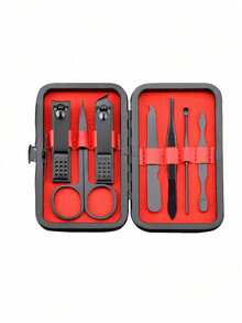 Manicure Set Professional Pedicure Kit Nail Clippers Kit - Nail Care Tools - Grooming Kit With Luxurious Upgraded Travel Case - Red - View 17