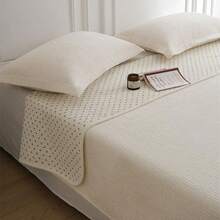 Juego de edredón de terciopelo de lujo tamaño king, juego de ropa de cama, colcha de terciopelo suave y ligera y sábana con 2 fundas de almohada marrón 200x220cm - Morado - Ver 4