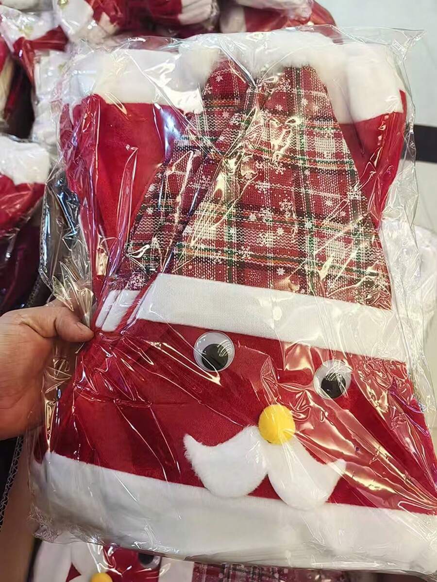 1pcs2025 Cross-Border Holiday Party Christmas Decoration New Product, Thick Red Christmas Hat, Suitable For All Ages.