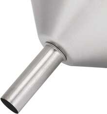 Embudo de Metal para Cocina, Juego de Embudos de Acero Inoxidable con Filtro de Aceite Embudo con Pantalla de Filtro Desmontable para Filtrar Líquidos de Transferencia de Residuos(13cm),Embudos - 15 centímetros - Ver 8