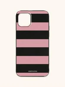 Retro Geometric Striped Phone Case, SECRET FACTORUS Fashionable Pattern Protective Cover, Compatible With IPhone 17 / 17 Air / 17 Pro / 17 Pro Max, And Galaxy Phones, Compatible With S26/S26 PLUS/S26 Ultra - Multicolor - View 28