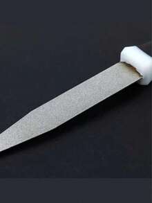 Premium Diamond-Coated Sharpening File For Scissors, Knives, And Garden Tools - Dual-Sided Flat And Curved Design For Efficient Sharpening - Durable Metal Construction For Long-Lasting Performance - Black - View 9