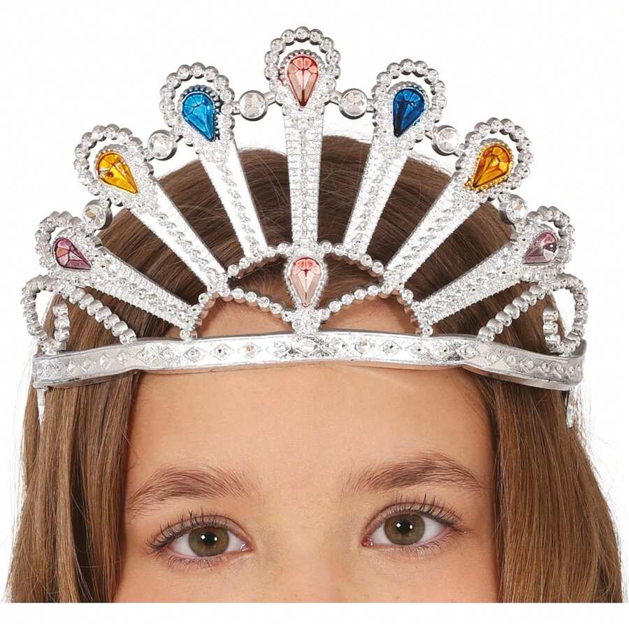 Fiestas Guirca Children's Headband With Vibrant Crystal Tiaras For Party Costumes And Children's Celebrations, Accessory For Girls, Ideal For Birthdays, Theme Parties, And Special Events - FREE Shipping ✅ Delivery Within 24/48 Hours To Spain (Peninsula) - Multicolor - View 1