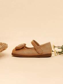 1 双全新舒适平底户外鞋，可爱婴儿学步鞋，时尚户外保暖女婴学步平底鞋 - 卡其色 - 查看 3