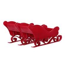 2pcs/1pc Santa's Sleigh Miniature Landscape Display Decoration Gift, Snowman Reindeer Sleigh Container Suitable For Christmas, Christmas Eve, Theme Party, Shopping Mall, Home Decor, Surprise Gift For Loved Ones, Friends, Perfect Party Favor