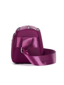 1pc Solid Color Nylon Fabric Zipper Closure Fashionable Casual Backpack, Handbag For Keys, Daily Essentials, Suitable For Men, Spring, Summer, Autumn, Daily, Work, Business, Shopping