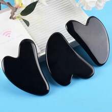 Gua Sha Facial Tools Black Guasha Tool Gua Sha Jade Stone For Face Skincare Facial Body Tensions Reduce Puffiness Festive Gifts