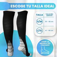 ¡Recomendado4 pares de Calcetines de Compresión para hombres y mujeres, medias de compresión 20-30 mmhg, calcetas elásticas de compresión para Enfermeras, Running, Deporte, Senderismo, Viajar, Varicosas¡Top de Temporada - Gris - Ver 6