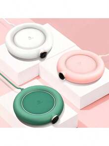 USB桌面保温垫【三档智能温控】| 55-75℃恒温牛奶加热器 | 办公家用马克杯保温器 | 数字显示防烫隔热底座 | 咖啡和牛奶饮品必备 - 彩色 - 查看 6