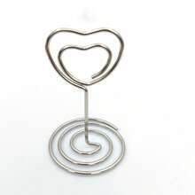 5/10/20Pcs Gold Table Number Card Holders Heart Shape Table Photo Holder Table Picture Stand Place Card Holder For Paper Menu Clips As Well As Collections Greenery Watercolor Place Cards For Wedding Or Party Seating Place Cards For Tables Scored For Easy Folding .Valentine's Day Party Supplies