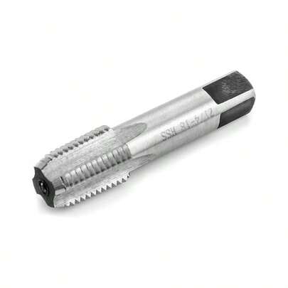 14 - 18 NPT Pipe Tap, Carbon Steel, Clean And Re - Thread Damaged Or Jam Pipe Threads