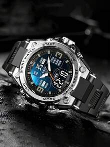 1 pieza Reloj inteligente deportivo multifuncional con pantalla dual, adecuado para uso diario y como regalo - Unitalla - Ver 16
