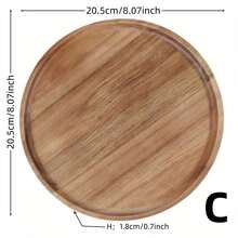 1 件木制托盘、上菜托盘、多用途托盘、小吃托盘、食物托盘、茶托盘、家用托盘、甜点托盘、餐厅托盘、厨房托盘、早餐/晚餐托盘、水果托盘、晚餐托盘 - 棕色 - 查看 12