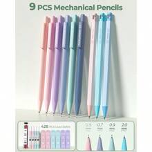 56 PCS Aesthetic School Supplies With Large Pencil Case 6 Colored Ballpoint Pens 12 Pastel Highlighters 5 Black Ink Gel Pens 9 Mechanical Pencils 0.52.0mm Student Essentials Green