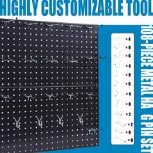 108-Piece Metal Hanging Pin Set With Pegboard: Highly Customizable Storage Solution - Silver - View 3