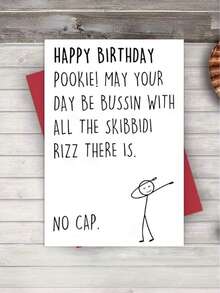 Funny Birthday Card For Boys Girls Him Her 13th 14th 15th 16th 17th 18th 21st Birthday Decorations & Gifts For Son Daughter Teens,10 To 30 Year Old Gifts With Gen Z Slang Meme-Inspired Design - Multicolor - View 6