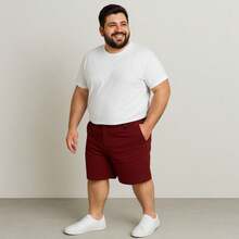 EVOLUTION PLAY Kit 2 Bermuda Shorts Twill Men's Plus Size 48 Or 58 Extra Large - 灰棕色 - 查看 5
