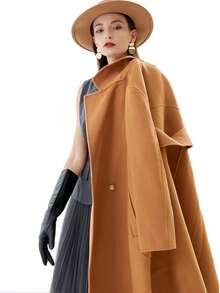 Elegant Winter Black Long Leather Gloves For Women Full Touchscreen Womens Ladies Warm Lined Genuine Leather Gloves - 15,5''-màu đen - Xem 3