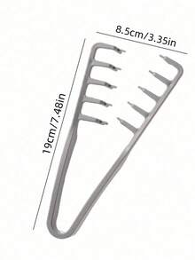 1/2/4pcs New All-In-One Volumizing Wide-Tooth Hair Comb - Fluffy Texture, Suitable For Men, Made Of ABS Plastic With Textured Handle, Suitable For All Hair Types, Great For Home, Back To School, Travel & Vacation - Multicolor - View 4