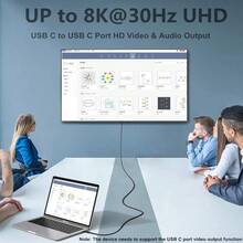 USB3.2 20Gbps 240W Data Cable, USB Type-C Interface, Supports 20Gbps Data Transfer, 240W/100W Fast Charging, USB3.2 Gen2x2 Interface, Supports 8K/4K Audio/Video Transmission, PD240W QC4.0/QC5.0 Fast Charging, Compatible With Macbook And 17 Pro - Black - View 3