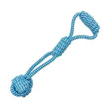 1 Stück robustes interaktives Tauziehen-Spielzeug für Hunde mit Seilball - hilft beim Zähneputzen, Trainingsgerät für mittelgroße Hunde, blaues Seildesign, Haustierbedarf, geeignet für kauende Hunde. 1 Hundeseil-Kautier, robuster Ball mit Griff, interaktive Zahnreinigung, geeignet für kleine und mittelgroße Hunde. - Verschiedenfarbig - Übersicht 14