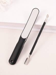 3pcs Stainless Steel Professional Foot & Hand Care Manicure Pedicure Set, Effective Callus Remover, Gel Nail Polish Removal, Nail Shaping & Polishing, Salon Use