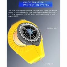 33FT Self Retracting Lifeline Fall Arrest Fall Protection Dual Alloy Steel Hook Steel Wire Rope Heavy Duty Retractable Lanyard Roofing Lifeline SRL Safety Lanyard