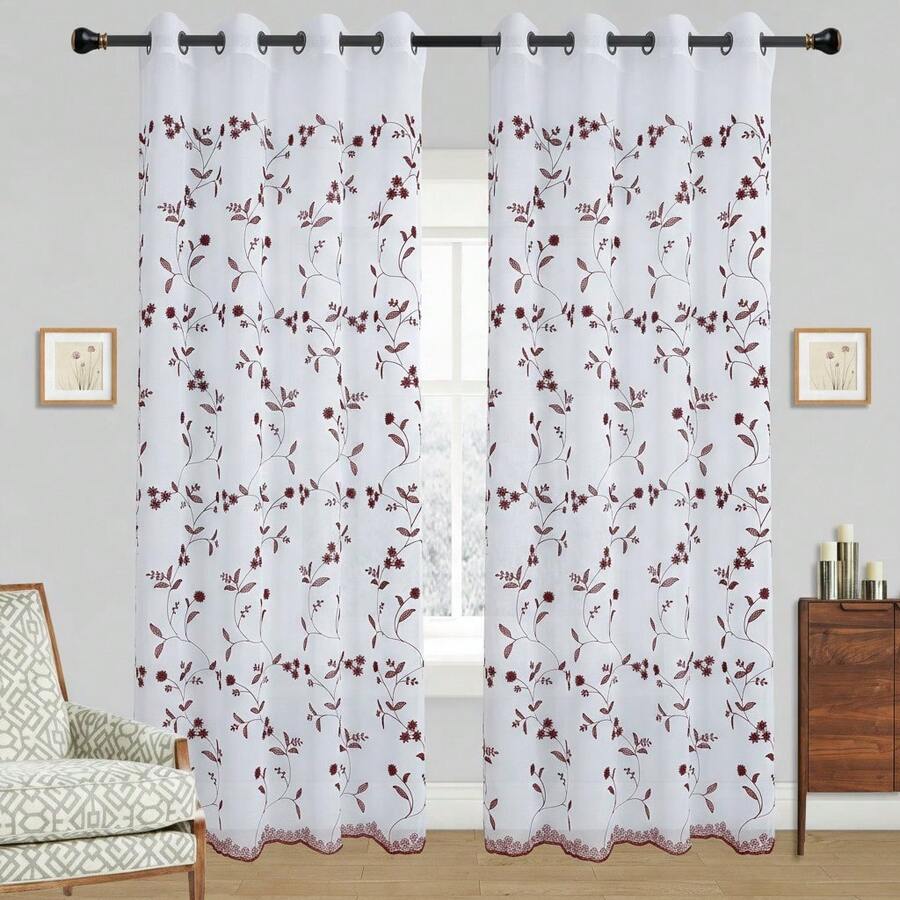 Curtains - Burgundy - View 1