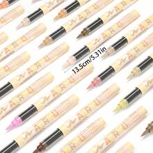 أقلام تلوين درجات لون البشرة، 12/24/36 لون فرشاة ناعمة أقلام طلاء أكريليك، أقلام طلاء أكريليك سريعة الجفاف مقاومة للماء للرسم والتوضيح والرسم على الخشب والزجاج والأقمشة والأحجار