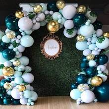 Jungle  Theme Decorations Balloon Garland Arch Kit Tropical Leaves Decoration Colorful Balloons Balloon Strip Green Animal Theme Baby Shower Birthday Party Decorations 166Pcs