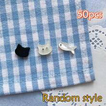 10/20/30/50 件可爱树脂纽扣 - 可拆卸猫和鱼骨衬衫装饰 - 彩色 - 查看 16