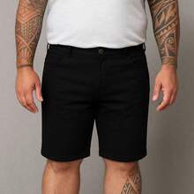 EVOLUTION PLAY Kit 2 Bermuda Shorts Twill Men's Plus Size 48 Or 58 Extra Large - Black-gray - View 2