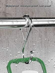 5个S型不锈钢弹簧夹挂钩 - 彩色 - 查看 4