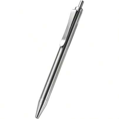 Titanium Ballpoint Pen 5.33 Push Pen Clip To Retract Refill Pocket Pen For Everyday Carry Compact Size